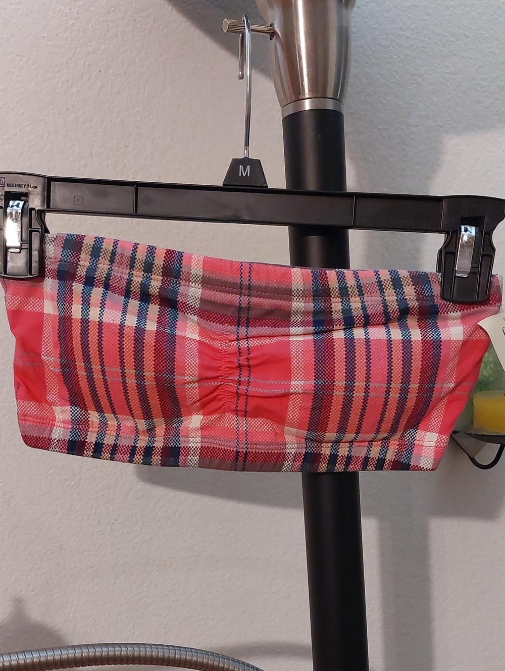 Vintage Y2K LEI Pink Plaid Bandeau